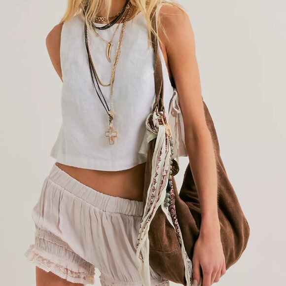 Roma Suede Tote Bag By Free People